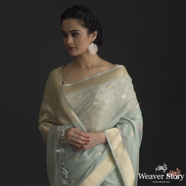 Powder_blue_cotton_silk_banarasi_saree_with_kadhwa_border_and_pallu_WeaverStory_01