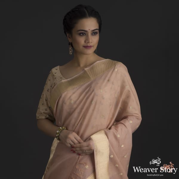 Blush_pink_cotton_silk_banarasi_saree_with_kadhwa_border_and_pallu_WeaverStory_01