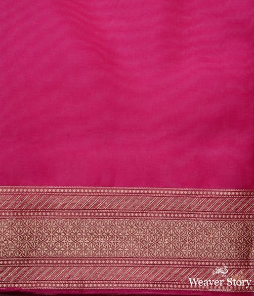 Beige_kadhwa_booti_kora_saree_with_pink_kadhiyal_border_WeaverStory_05