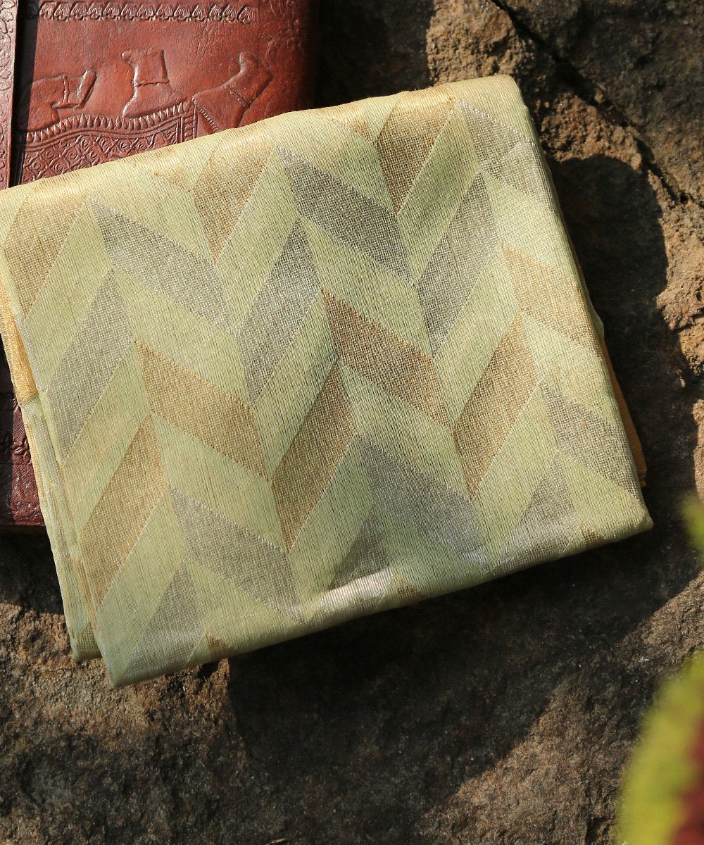 Pista_Green_Handloom_Cotton_Donaliya_Chanderi_Dupatta_with_Geometric_Pattern_WeaverStory_01