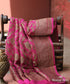 Handloom_Pink_Banarasi_Georgette_Dupatta_With_Antique_Zari_Jaal_WeaverStory_01