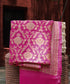 Pink_Handloom_Pure_Georgette_Banarasi_Dupatta_With_Antique_Zari_WeaverStory_01