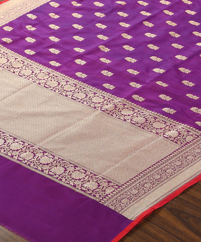 Purple_Handloom_Katan_Georgette_Banarasi_Dupatta_With_Red_Selvedge_WeaverStory_03