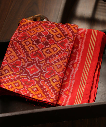 Handloom_Tomato_Red_Pure_Mulberry_Silk_Single_Ikat_Patola_Dupatta_WeaverStory_01