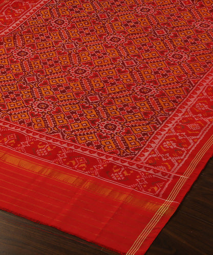 Handloom_Tomato_Red_Pure_Mulberry_Silk_Single_Ikat_Patola_Dupatta_WeaverStory_03