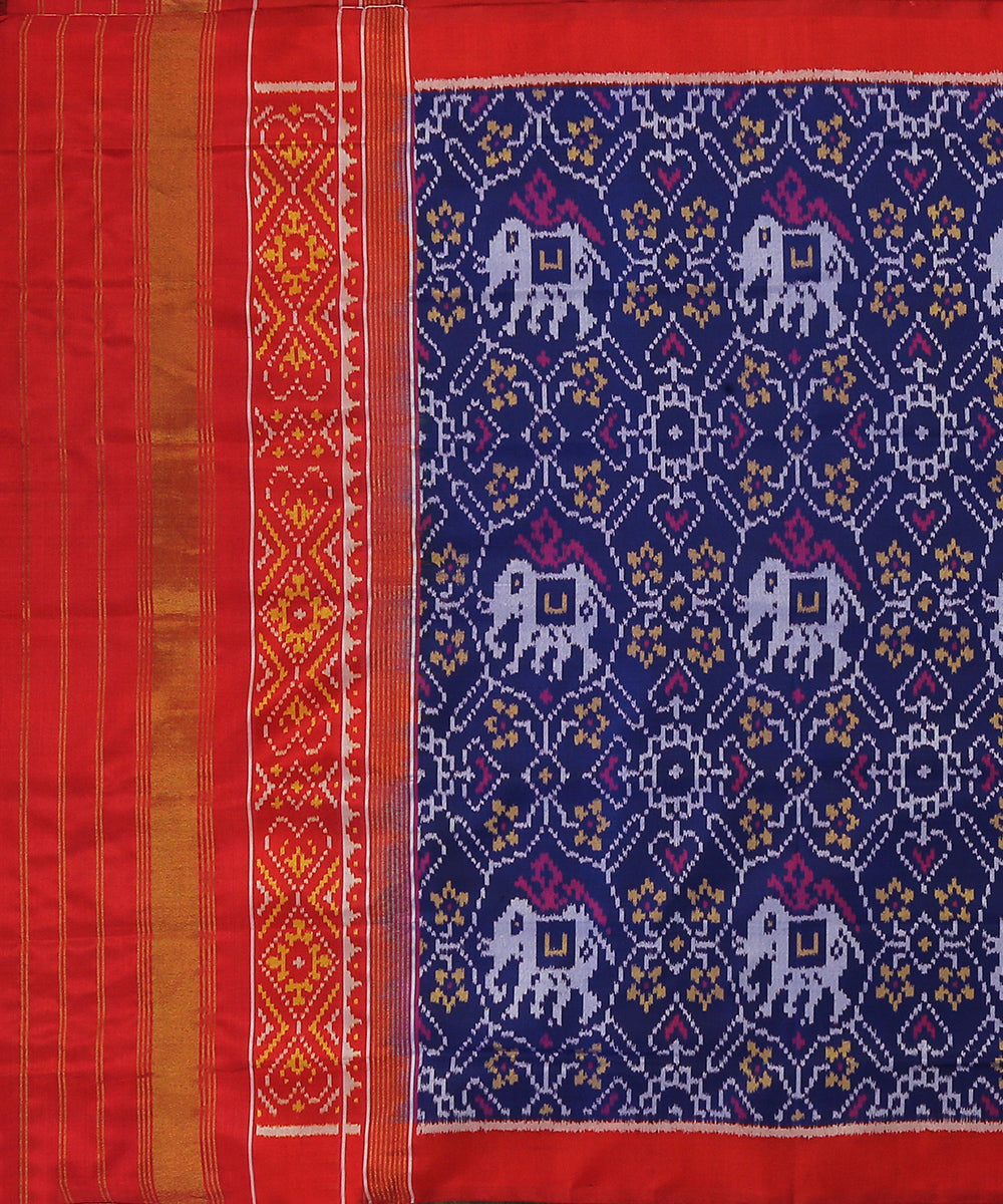 Handloom_Blue_And_Red_Pure_Mulberry_Silk_Ikat_Patola_Dupatta_WeaverStory_02