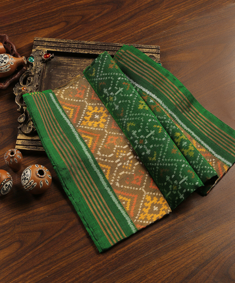 Green_Handloom_Pure_Mulberry_Silk_Ikat_Patola_Dupatta_WeaverStory_01