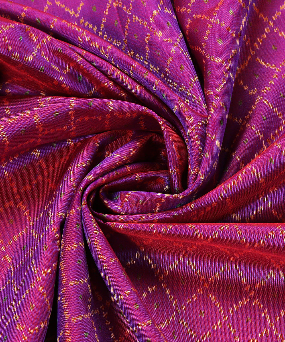 Handloom Purple Double Shade Pure Mulberry Silk Dupatta