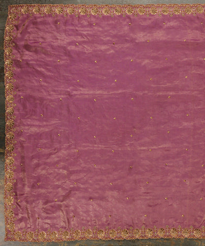 Handloom_Purple_And_Gold_Tissue_Banarasi_Dupatta_With_Embroidered_Scalloped_Border_WeaverStory_02