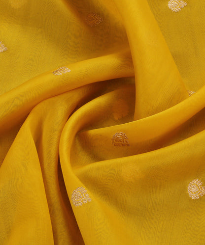 Yellow_Handloom_Pure_Kora_Silk_Banarasi_Dupatta_With_Multicolor_Meenakari_Border_WeaverStory_05