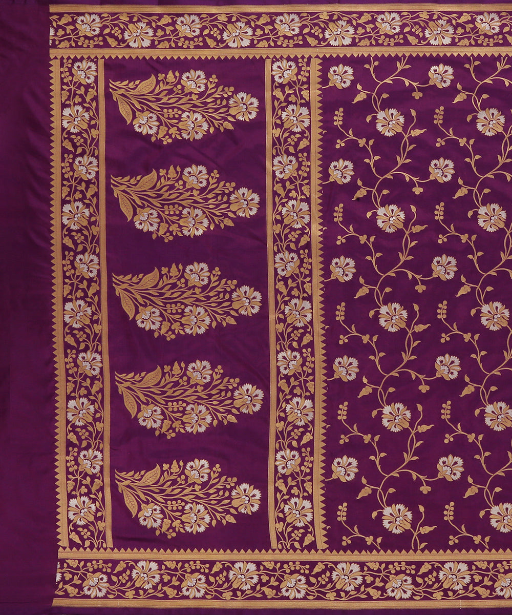 Handloom_Purple_Pure_Katan_Silk_Banarasi_Dupatta_With_Sona_Rupa_Floral_Jaal_WeaverStory_02