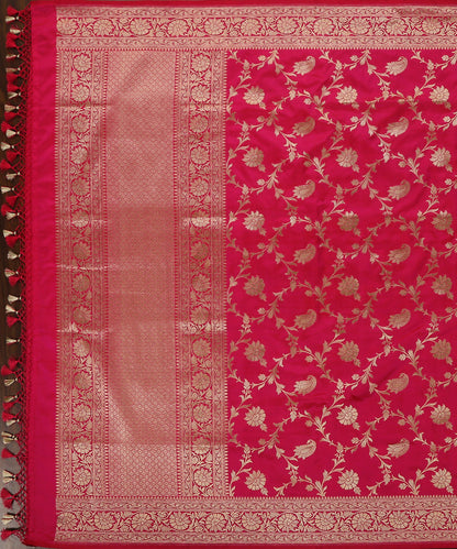 Handloom_Pink_Dual_Tone_Pure_Katan_Silk_Banarasi_Dupatta_With_Paisley_Jaal_WeaverStory_02