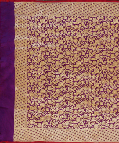 Violet_Handloom_Pure_Katan_Silk_Kimkhab_Banarasi_Dupatta_With_Meenakari_WeaverStory_02