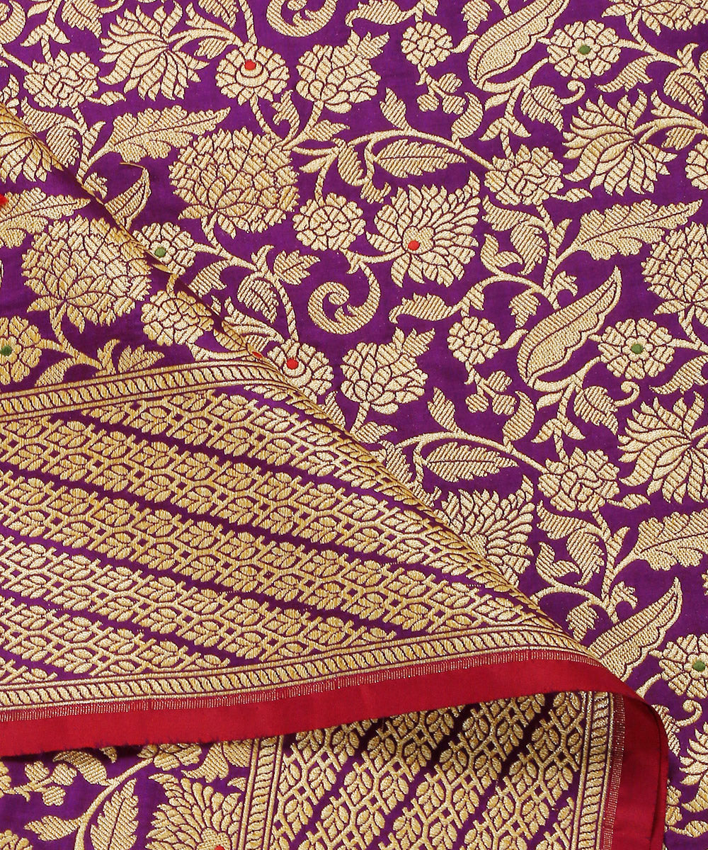 Violet_Handloom_Pure_Katan_Silk_Kimkhab_Banarasi_Dupatta_With_Meenakari_WeaverStory_04