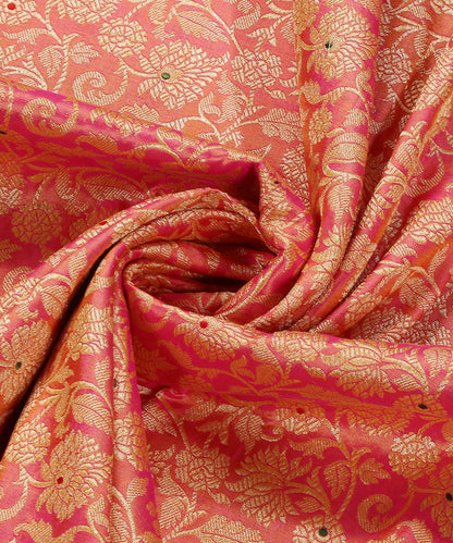 Pink_Double_Shade_Handloom_Pure_Katan_Silk_Kimkhab_Banarasi_Dupatta_With_Meenakari_WeaverStory_05