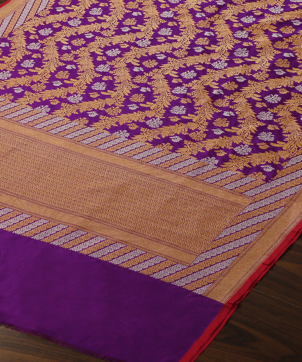 Handloom_Violet_Pure_Katan_Silk_Banarasi_Dupatta_With_Sona_Rupa_Jaal_WeaverStory_03