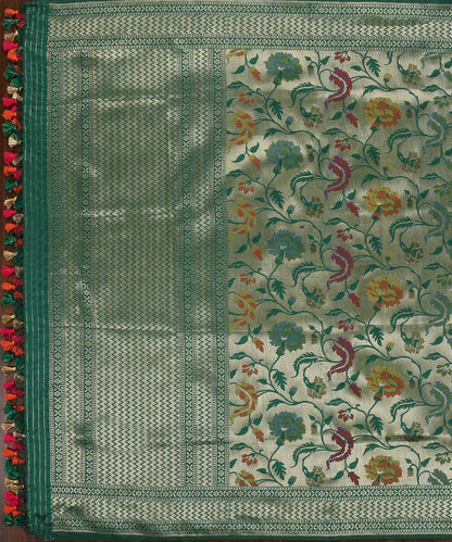 Emerald_Green_Handloom_Pure_Katan_Silk_Kimkhab_Banarasi_Dupatta_With_Zari_Base_WeaverStory_02