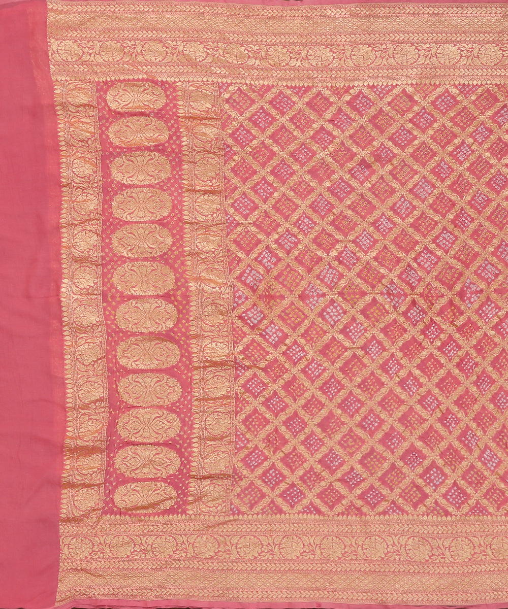 Handloom_Light_Pink_Pure_Georgette_Banarasi_Bandhej_Dupatta_With_Zari_Jaal_WeaverStory_02