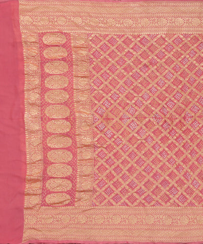 Handloom_Light_Pink_Pure_Georgette_Banarasi_Bandhej_Dupatta_With_Zari_Jaal_WeaverStory_02