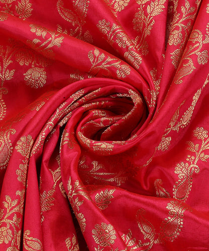 Handloom_Pink_Dual_Tone_Pure_Katan_Silk_With_Zari_Border_WeaverStory_05