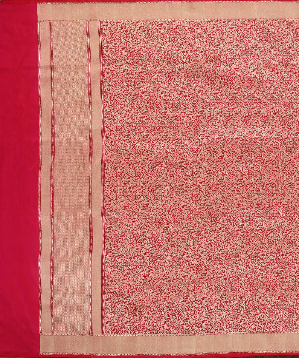 Handloom_Rani_Pink_Pure_Katan_Silk_Shikargah_Brocade_Banarasi_Dupatta_WeaverStory_02