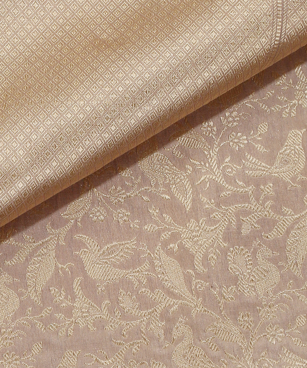 Handloom_Grey_Pure_Katan_Silk_Shikargah_Banarasi_Dupatta_With_Birds_Motifs_WeaverStory_04