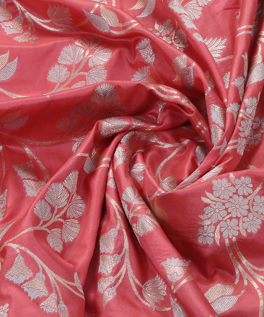Pink_Handloom_Cutwork_Pure_Katan_Silk_Banarasi_Dupatta_with_Floral_Jaal_WeaverStory_05