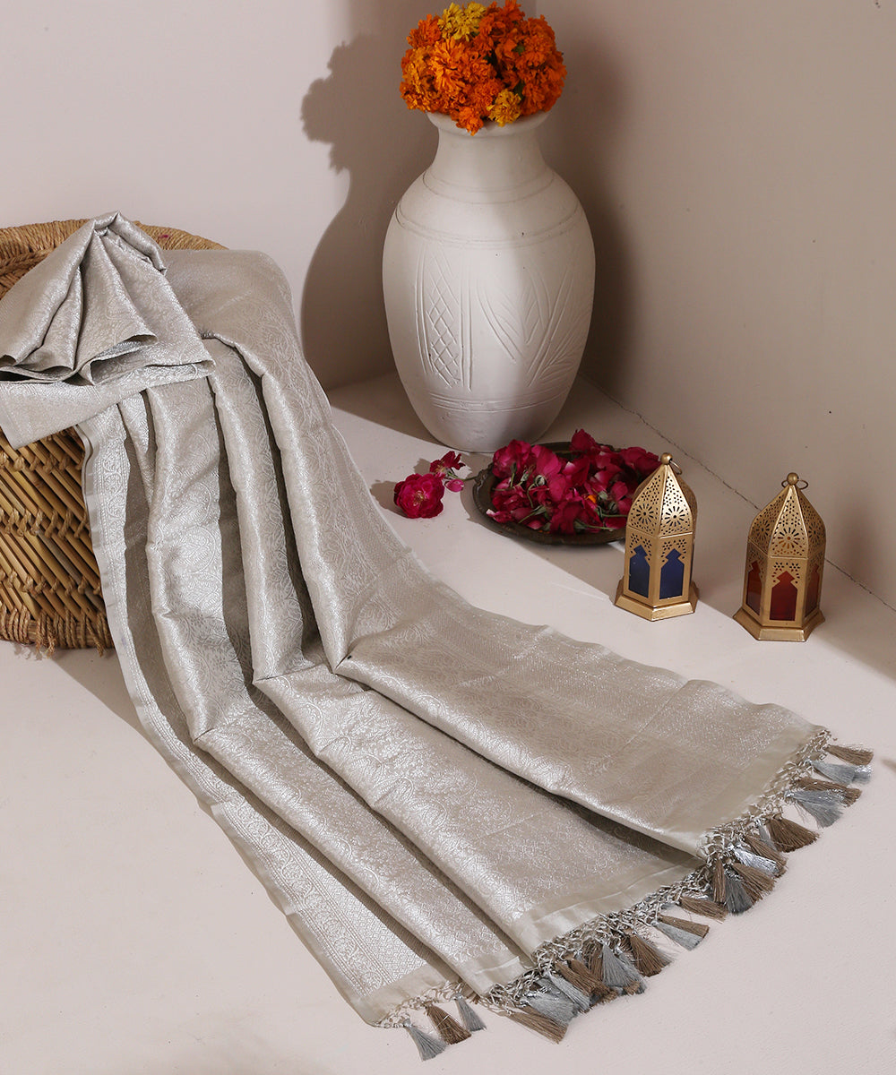 Silver_Grey_Handloom_Banarasi_Katan_Silk_Dupatta_with_Silver_Zari_WeaverStory_01