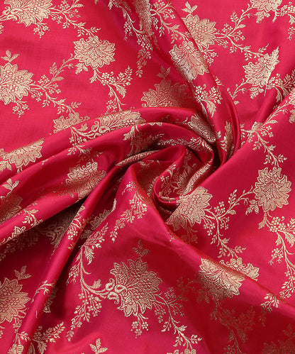 Handloom_Pink_Pure_Katan_Silk_Banarasi_Dupatta_with_Floral_Jaal_WeaverStory_05
