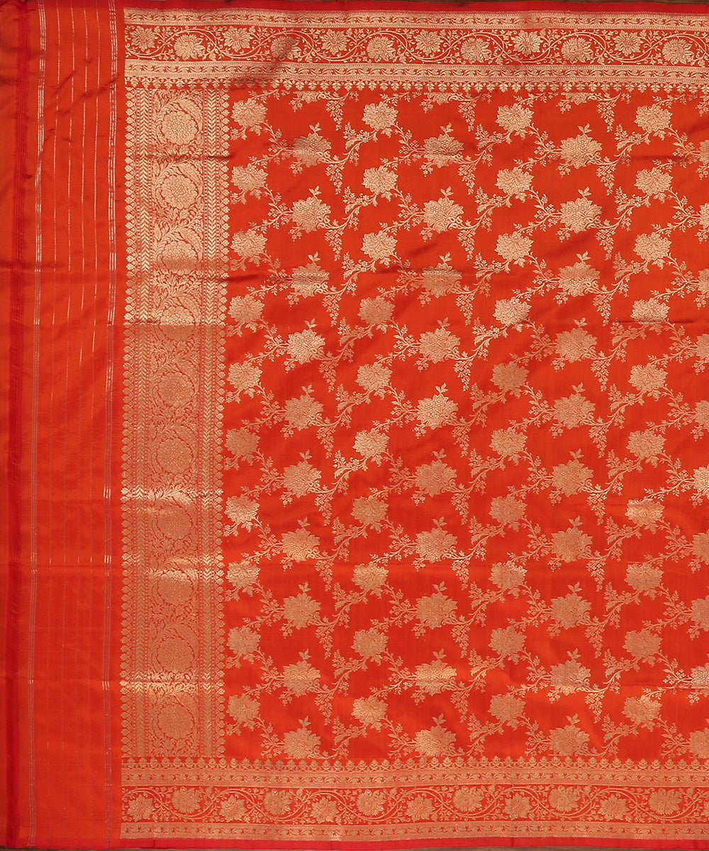 Handloom_Orange_Pure_Katan_Silk_Banarasi_Dupatta_with_Floral_Jaal_WeaverStory_02