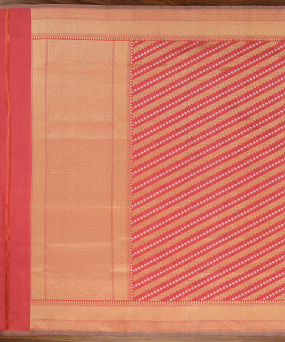 Peach_Handloom_Katan_Georgette_Banarasi_Dupatta_with_Aada_Jaal_WeaverStory_02