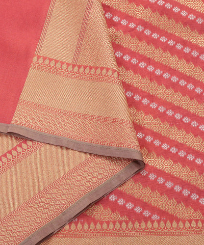 Peach_Handloom_Katan_Georgette_Banarasi_Dupatta_with_Aada_Jaal_WeaverStory_04