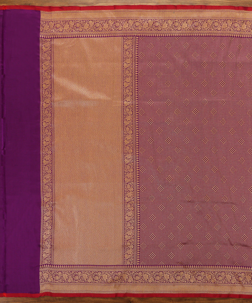 Handloom_Purple_Pure_Katan_Silk_Banarasi_Dupatta_with_Zari_Border_WeaverStory_02