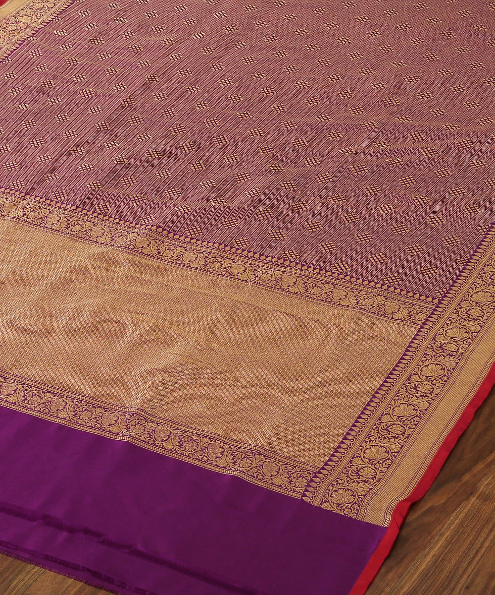 Handloom_Purple_Pure_Katan_Silk_Banarasi_Dupatta_with_Zari_Border_WeaverStory_03