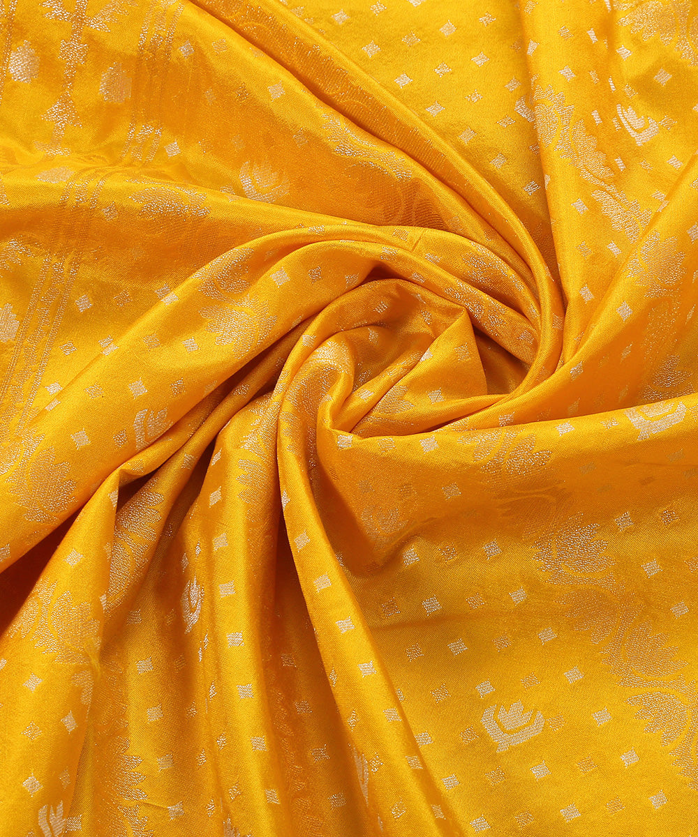 Yellow_Handloom_Pure_Katan_Silk_Banarasi_Dupatta_with_Aada_Jamdani_WeaverStory_05