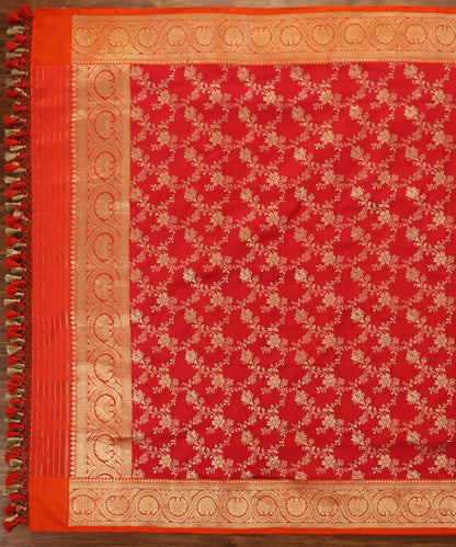 Handloom_Red_Pure_Katan_Silk_Banarasi_Dupatta_with_Zari_Border_WeaverStory_02