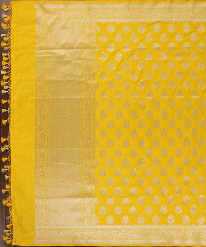 Yellow_Handloom_Pure_Katan_Silk_Banarasi_Dupatta_with_Cutwork_Booti_WeaverStory_02
