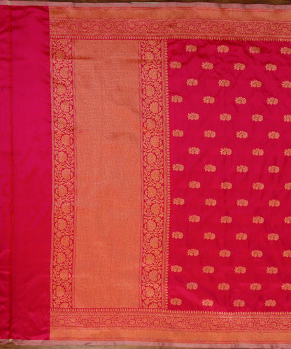 Handloom_Pink_Pure_Katan_Silk_Banarasi_Dupatta_With_Intricate_Booti_WeaverStory_02