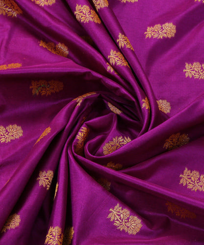 Purple_Handloom_Pure_Katan_Silk_Banarasi_Dupatta_with_Alluring_Booti_WeaverStory_05