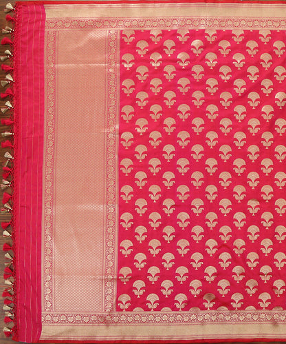 Handloom_Pink_Cutwork_Mughal_Booti_Pure_Katan_Silk_Banarasi_Dupatta_WeaverStory_02