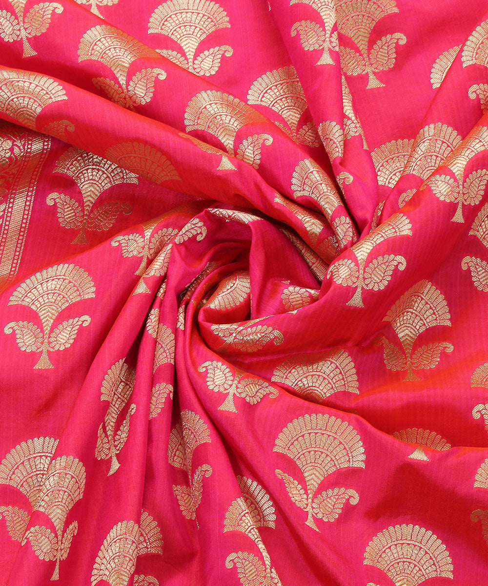 Handloom_Pink_Cutwork_Mughal_Booti_Pure_Katan_Silk_Banarasi_Dupatta_WeaverStory_05