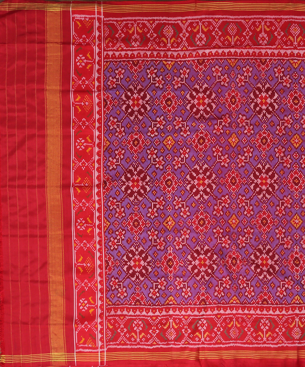 Red_And_Blue_Handloom_Dual_Tone_8_Ply_Single_Mulberry_Silk_Patola_Dupatta_WeaverStory_02