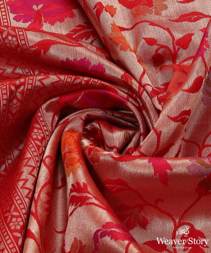 Red_Handloom_Kimkhab_Pure_Katan_Silk_Banarasi_Dupatta_WeaverStory_05