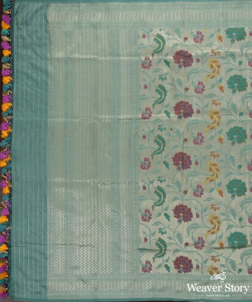 Handloom_Ice_Blue_Pure_Katan_Silk_Banarasi_Dupatta_with_Meenakari_WeaverStory_02