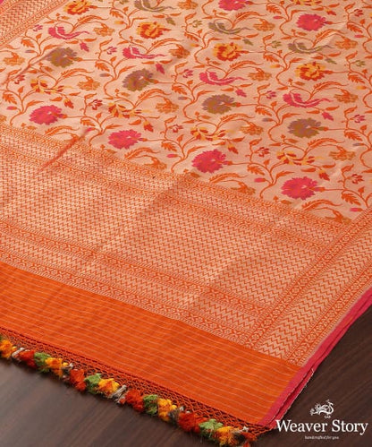 Handloom_Orange_Kimkhab_Pure_Katan_Silk_Banarasi_Dupatta_WeaverStory_03