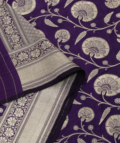 Purple_Handloom_Pure_Katan_Silk_Banarasi_Dupatta_WeaverStory_04