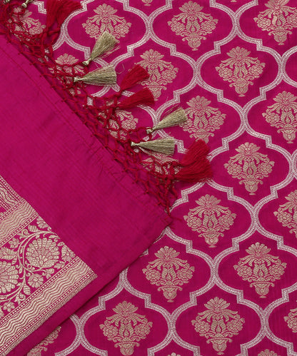 Handloom_Pink_Pure_Katan_Silk_Guldasta_Banarasi_Dupatta_WeaverStory_04