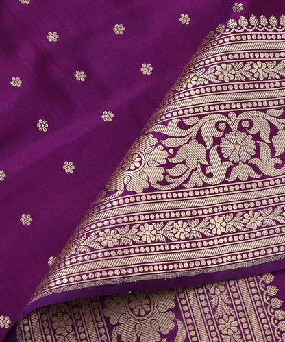 Handloom_Purple_Pure_Katan_Silk_Banarasi_Dupatta_with_Floral_Border_WeaverStory_04