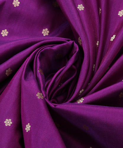 Handloom_Purple_Pure_Katan_Silk_Banarasi_Dupatta_with_Floral_Border_WeaverStory_05