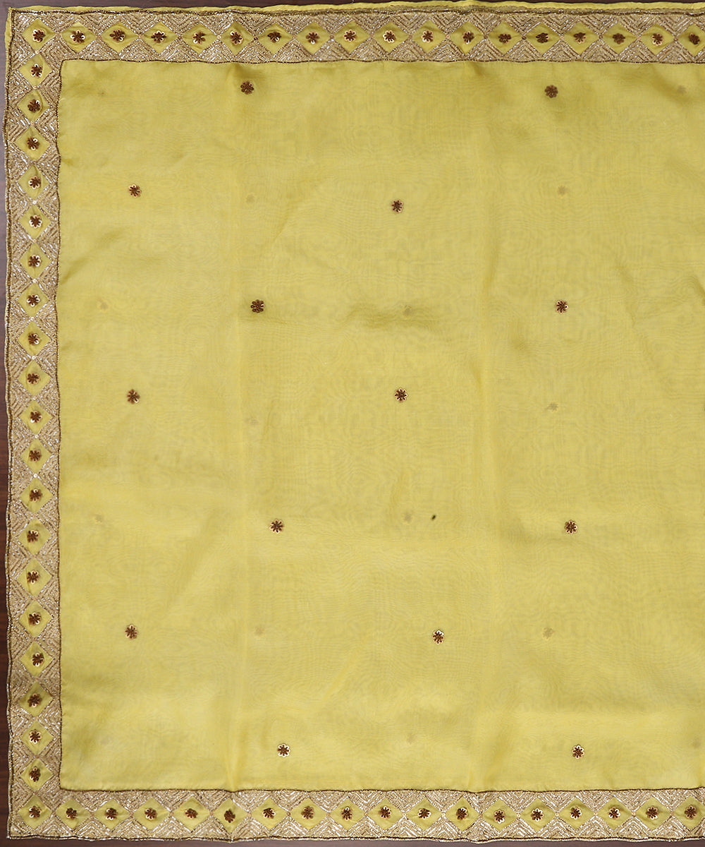 Handloom_Lemon_Yellow_Pure_Organza_Dupatta_With_Hand_Embroidery_Zardozi_WeaverStory_02